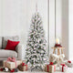 Vidaxx künstlicher Weihnachtsbaum weiß 180 cm PVC und Kunststoff und Stahl und PE