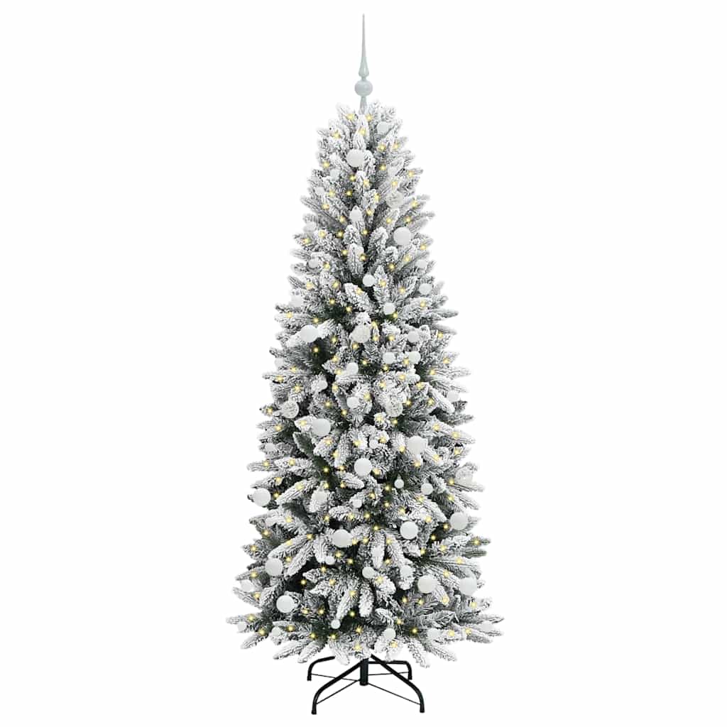 Vidaxx künstlicher Weihnachtsbaum weiß 180 cm PVC und Kunststoff und Stahl und PE