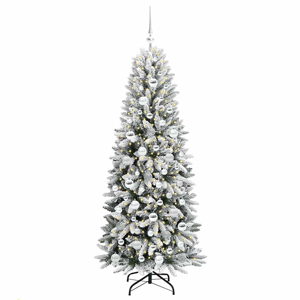 Vidaxx künstlicher Weihnachtsbaum weiß 180 cm PVC und Kunststoff und Stahl und PE