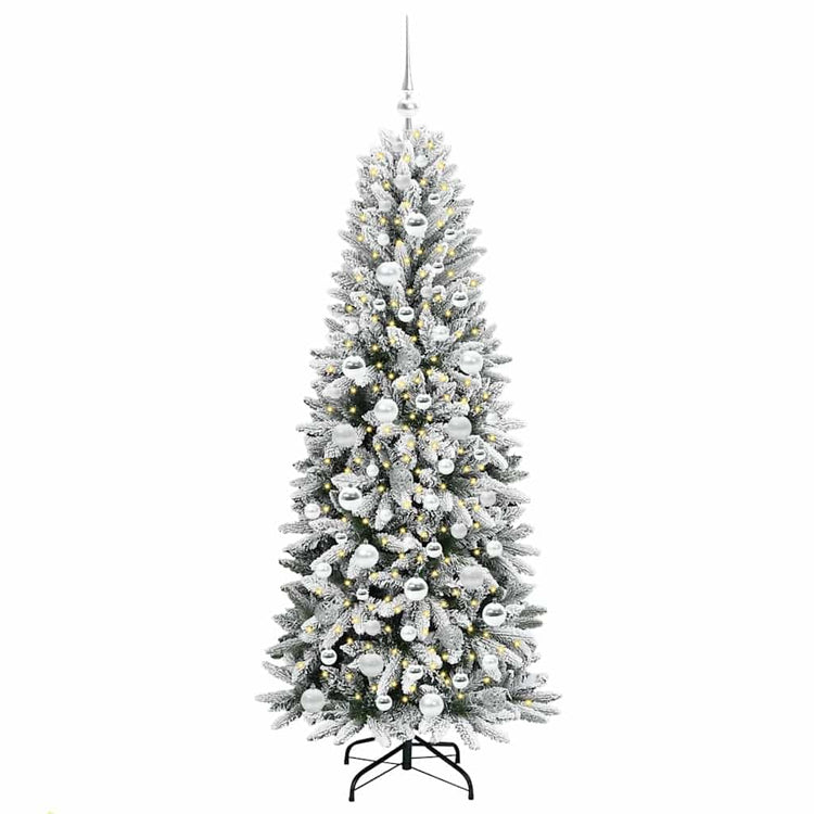 Vidaxx künstlicher Weihnachtsbaum weiß 180 cm PVC und Kunststoff und Stahl und PE