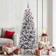 Vidaxx künstlicher Weihnachtsbaum weiß 180 cm PVC und Kunststoff und Stahl und PE