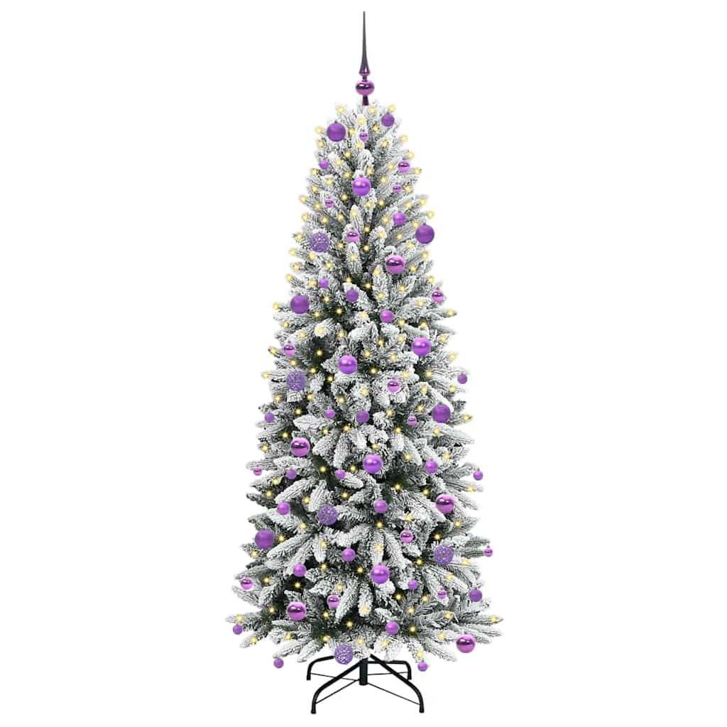 Vidaxx künstlicher Weihnachtsbaum weiß 180 cm PVC und Kunststoff und Stahl und PE