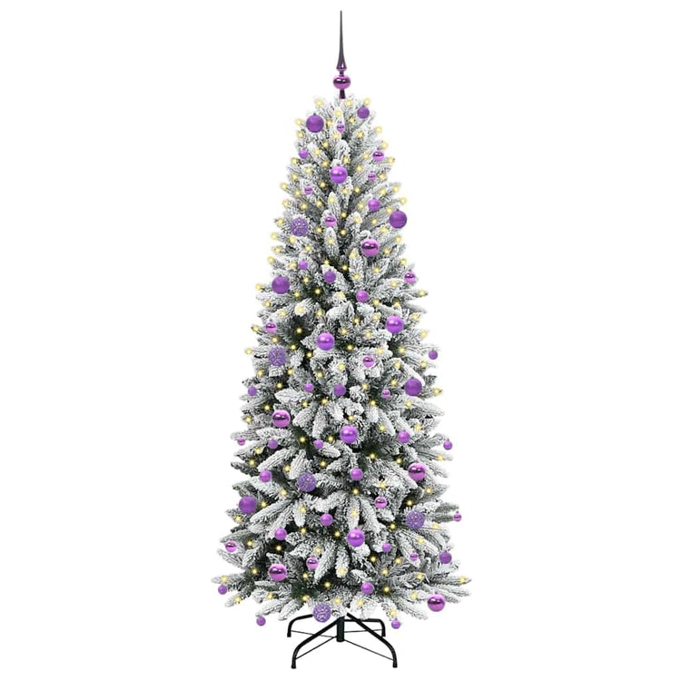 Vidaxx künstlicher Weihnachtsbaum weiß 180 cm PVC und Kunststoff und Stahl und PE