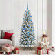 Vidaxx künstlicher Weihnachtsbaum weiß 180 cm PVC und Kunststoff und Stahl und PE