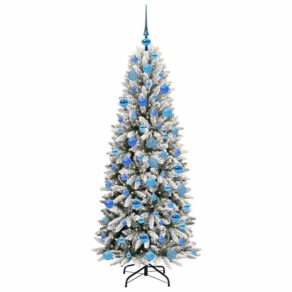 Vidaxx künstlicher Weihnachtsbaum weiß 180 cm PVC und Kunststoff und Stahl und PE