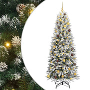 Vidaxx künstlicher Weihnachtsbaum weiß 210 cm PVC und Kunststoff und Stahl und PE - afbeelding 2