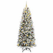 Vidaxx künstlicher Weihnachtsbaum weiß 210 cm PVC und Kunststoff und Stahl und PE - afbeelding 3