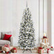 Vidaxx künstlicher Weihnachtsbaum weiß 210 cm PVC und Kunststoff sowie Stahl und PE