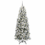 Vidaxx künstlicher Weihnachtsbaum weiß 210 cm PVC und Kunststoff sowie Stahl und PE - afbeelding 3