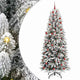Vidaxx künstlicher Weihnachtsbaum weiß 210 cm PVC und Kunststoff sowie Stahl und PE