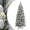 Vidaxx künstlicher Weihnachtsbaum weiß 210 cm PVC und Kunststoff sowie Stahl und PE