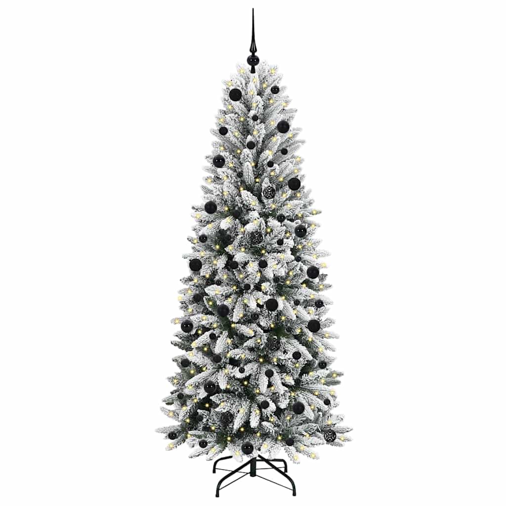 Vidaxx künstlicher Weihnachtsbaum weiß 210 cm PVC und Kunststoff sowie Stahl und PE