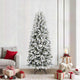Vidaxx künstlicher Weihnachtsbaum weiß 210 cm PVC und Kunststoff sowie Stahl und PE