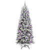Vidaxx künstlicher Weihnachtsbaum weiß 210 cm PVC und Kunststoff sowie Stahl und PE