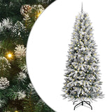 Vidaxx künstlicher Weihnachtsbaum weiß 240 cm PVC und Kunststoff und Stahl und PE - afbeelding 2