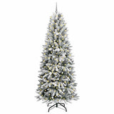Vidaxx künstlicher Weihnachtsbaum weiß 240 cm PVC und Kunststoff und Stahl und PE - afbeelding 3