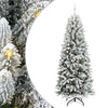 Vidaxx künstlicher Weihnachtsbaum weiß 240 cm PVC und Kunststoff und Stahl und PE
