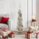 Künstlicher Weihnachtsbaum von Vidaxx mit 150 LEDs, weiß, 120 cm, PVC und Metall und Kunststoff