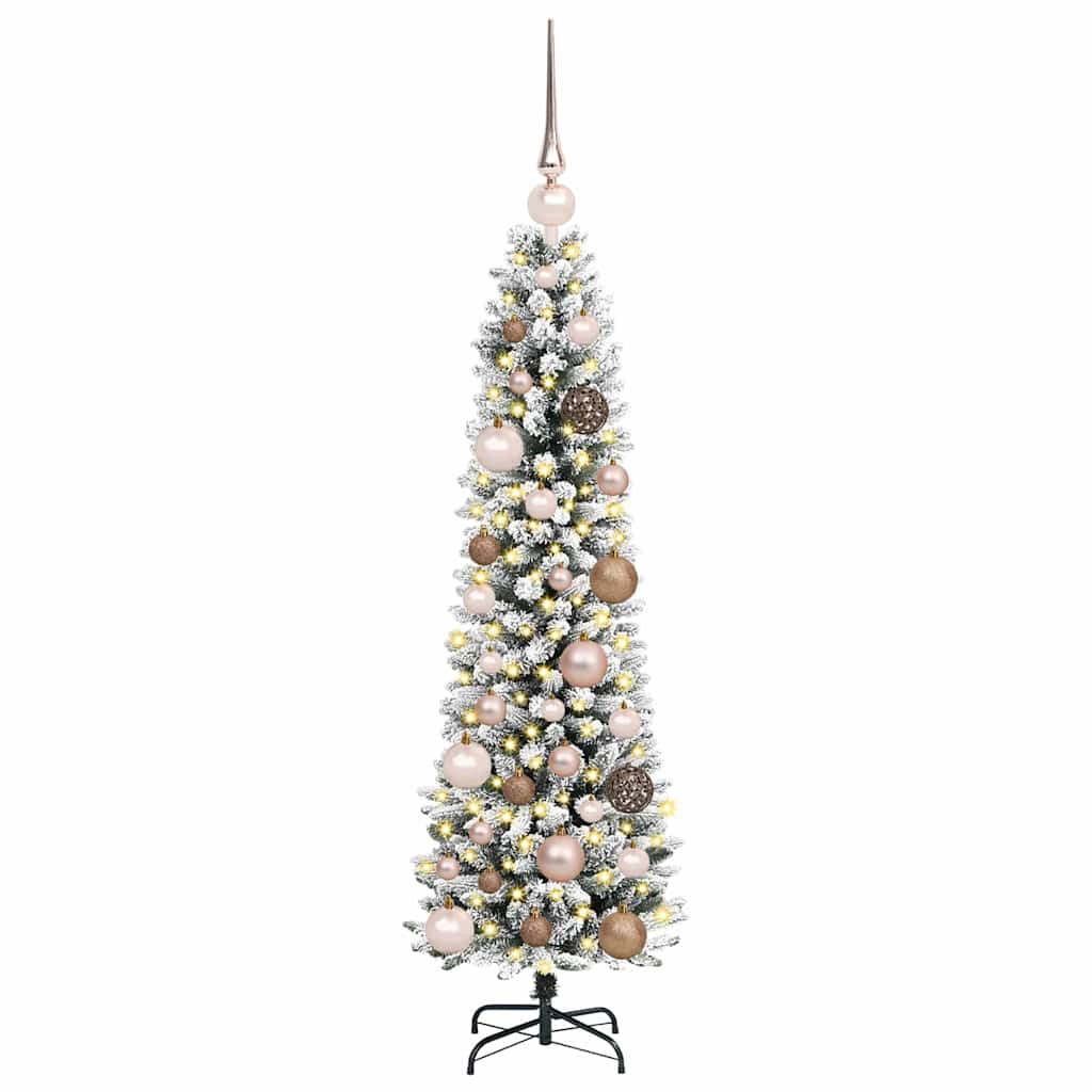 Künstlicher Weihnachtsbaum von Vidaxx mit 150 LEDs, weiß, 120 cm, PVC und Metall und Kunststoff