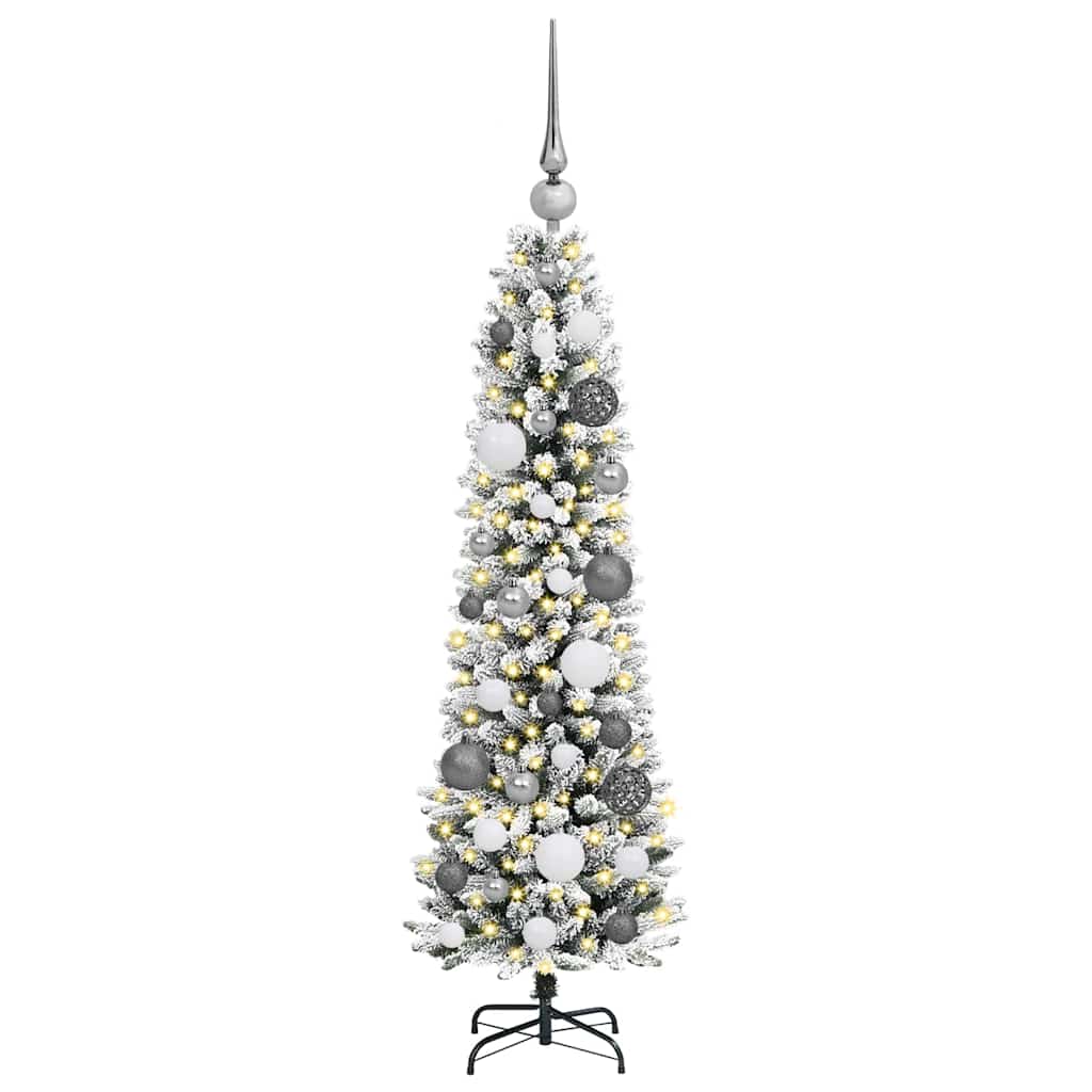 Künstlicher Weihnachtsbaum von Vidaxx mit 150 LEDs, weiß, 120 cm, PVC und Metall und Kunststoff