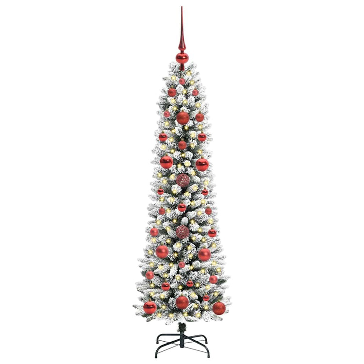 Künstlicher Weihnachtsbaum von Vidaxx mit 150 LEDs, weiß, 120 cm, PVC und Metall und Kunststoff