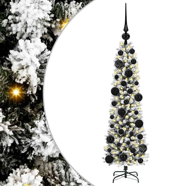 Künstlicher Weihnachtsbaum von Vidaxx mit 150 LEDs, weiß, 120 cm, PVC und Metall und Kunststoff