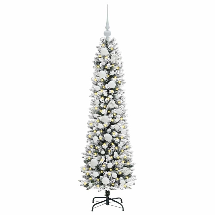 Künstlicher Weihnachtsbaum von Vidaxx mit 150 LEDs, weiß, 120 cm, PVC und Metall und Kunststoff