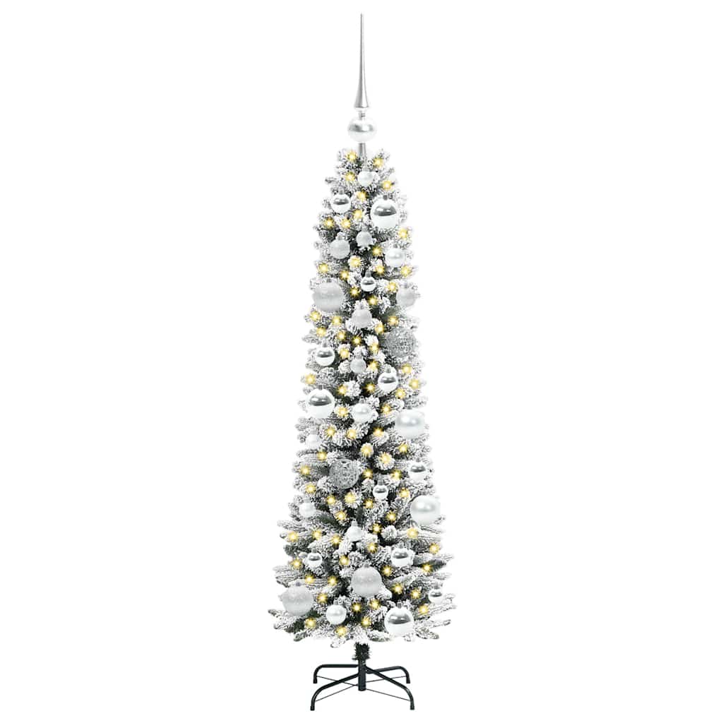 Künstlicher Weihnachtsbaum von Vidaxx mit 150 LEDs, weiß, 120 cm, PVC und Metall und Kunststoff