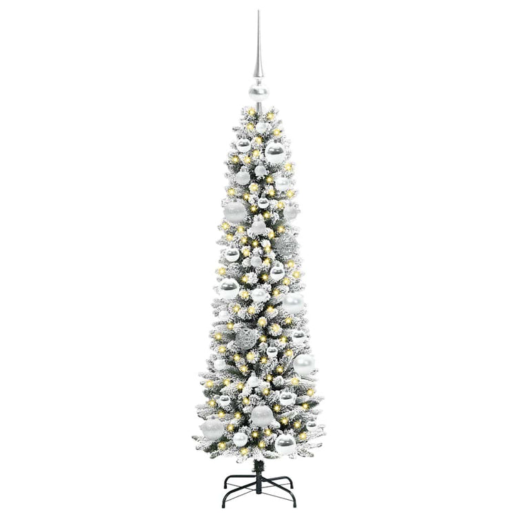 Künstlicher Weihnachtsbaum von Vidaxx mit 150 LEDs, weiß, 120 cm, PVC und Metall und Kunststoff