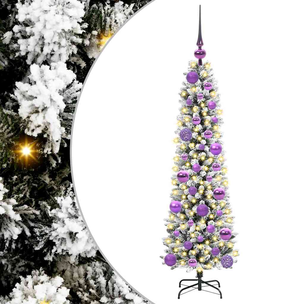 Künstlicher Weihnachtsbaum von Vidaxx mit 150 LEDs, weiß, 120 cm, PVC und Metall und Kunststoff
