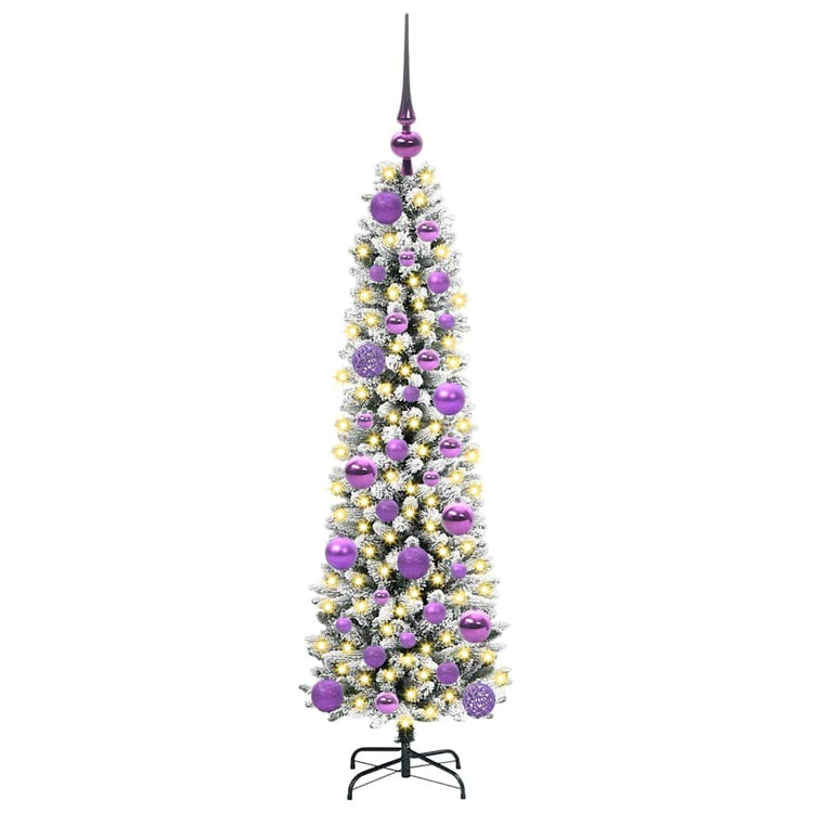 Künstlicher Weihnachtsbaum von Vidaxx mit 150 LEDs, weiß, 120 cm, PVC und Metall und Kunststoff