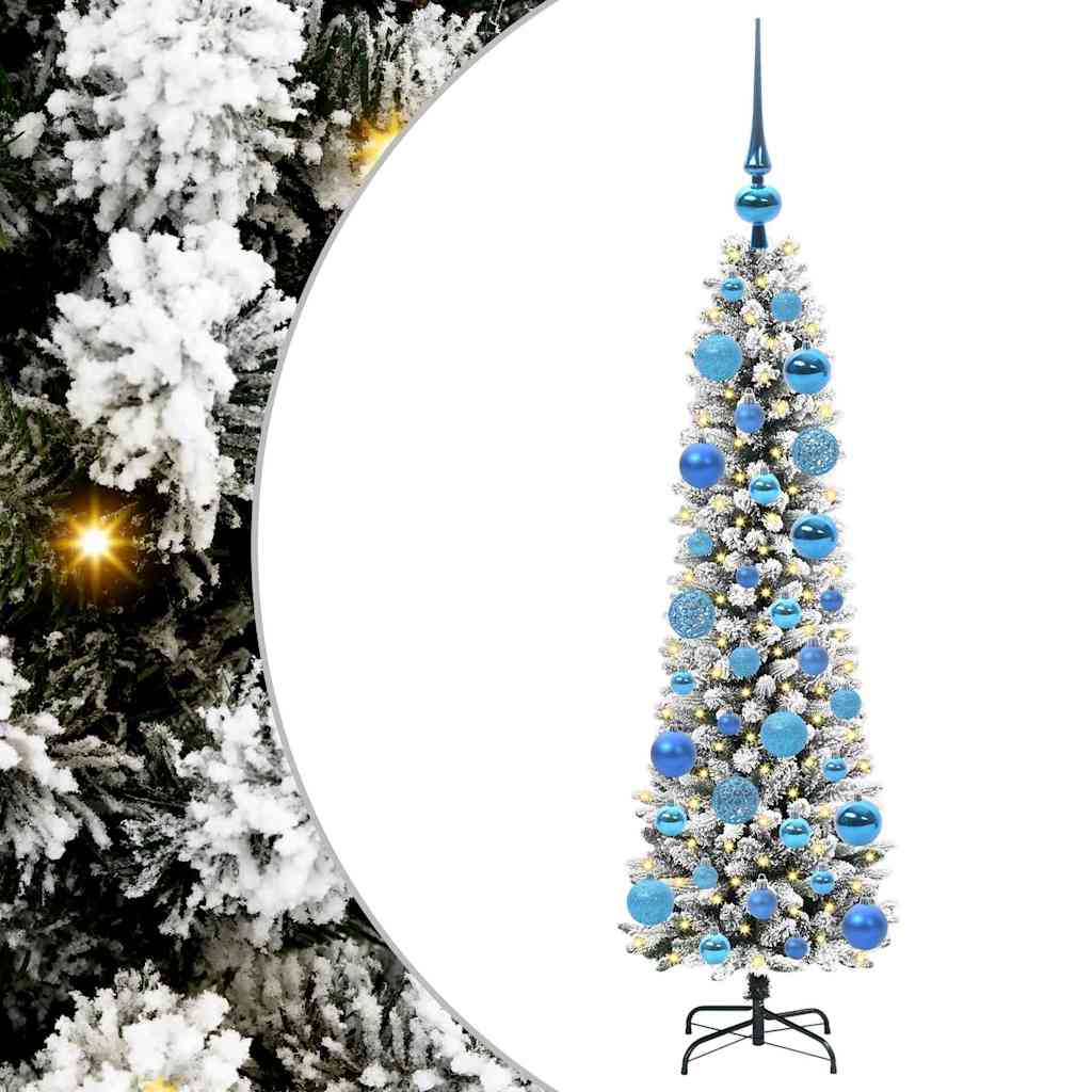 Künstlicher Weihnachtsbaum von Vidaxx mit 150 LEDs, weiß, 120 cm, PVC und Metall und Kunststoff