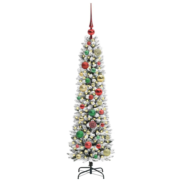 Künstlicher Weihnachtsbaum von Vidaxx mit 150 LEDs, weiß, 120 cm, PVC und Metall und Kunststoff
