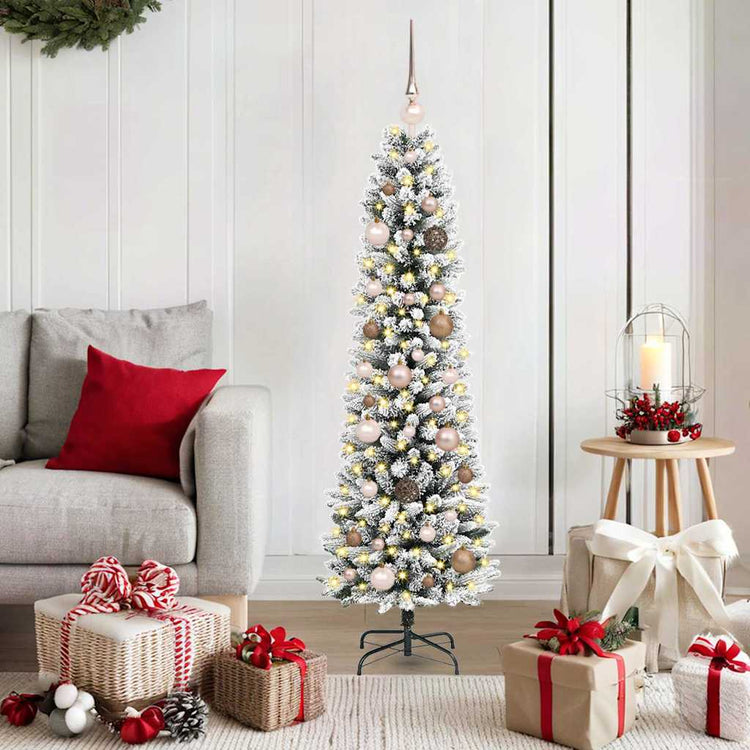 Künstlicher Weihnachtsbaum von Vidaxx mit 150 LEDs, weiß, 150 cm, PVC und Metall und Kunststoff