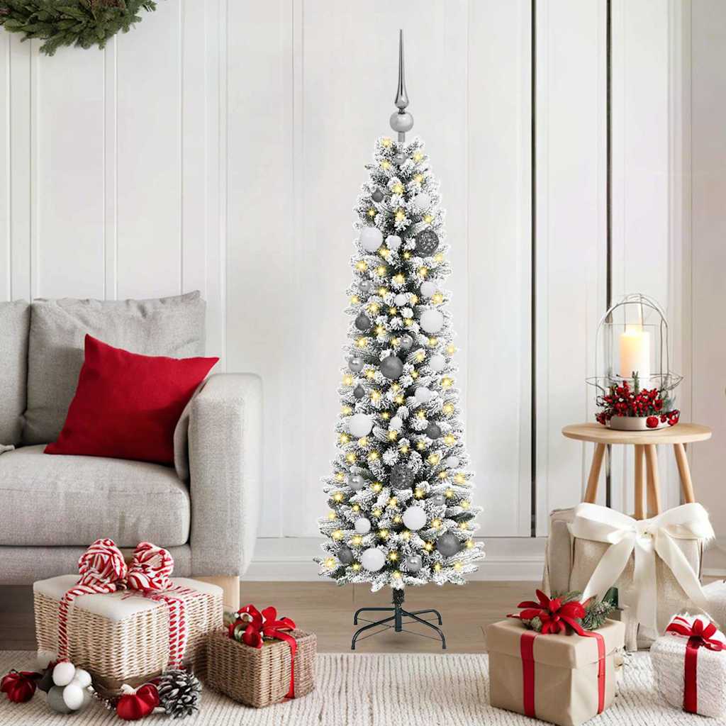 Künstlicher Weihnachtsbaum von Vidaxx mit 150 LEDs, weiß, 150 cm, PVC und Metall und Kunststoff