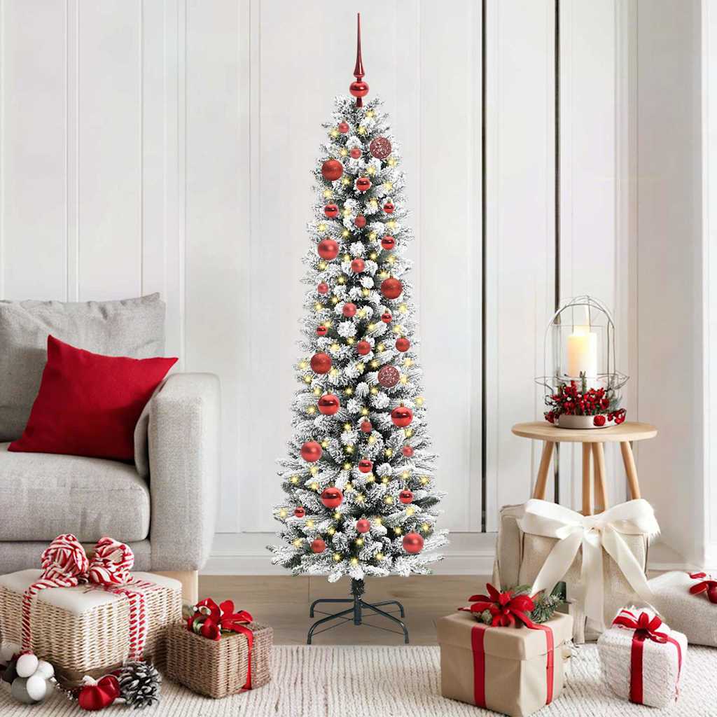Künstlicher Weihnachtsbaum von Vidaxx mit 150 LEDs, weiß, 150 cm, PVC und Metall und Kunststoff