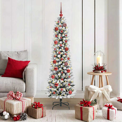 Künstlicher Weihnachtsbaum von Vidaxx mit 150 LEDs, weiß, 150 cm, PVC und Metall und Kunststoff