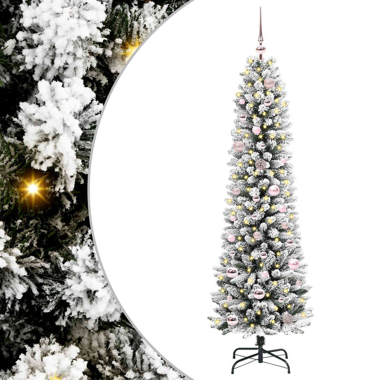 Künstlicher Weihnachtsbaum von Vidaxx mit 150 LEDs, weiß, 150 cm, PVC und Metall und Kunststoff