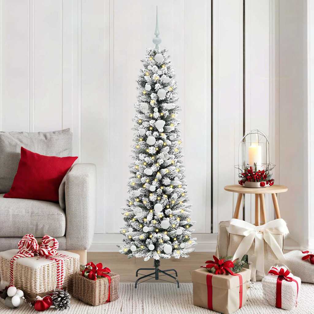 Künstlicher Weihnachtsbaum von Vidaxx mit 150 LEDs, weiß, 150 cm, PVC und Metall und Kunststoff