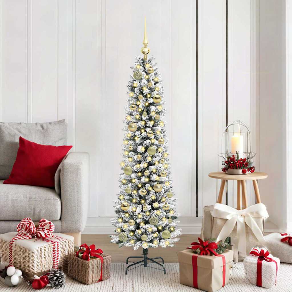 Künstlicher Weihnachtsbaum von Vidaxx mit 150 LEDs, weiß, 150 cm, PVC und Metall und Kunststoff
