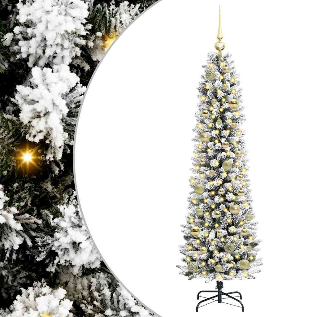 Künstlicher Weihnachtsbaum von Vidaxx mit 150 LEDs, weiß, 150 cm, PVC und Metall und Kunststoff