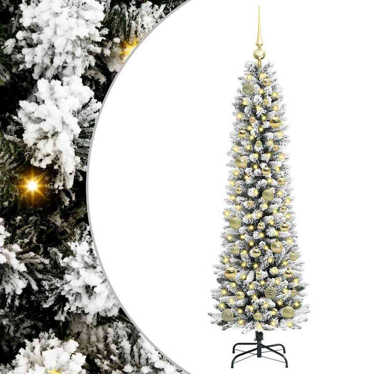 Künstlicher Weihnachtsbaum von Vidaxx mit 150 LEDs, weiß, 150 cm, PVC und Metall und Kunststoff