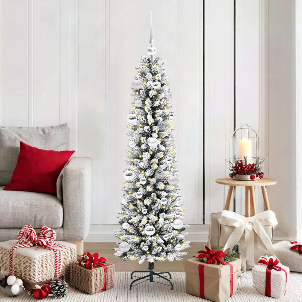 Künstlicher Weihnachtsbaum von Vidaxx mit 150 LEDs, weiß, 150 cm, PVC und Metall und Kunststoff