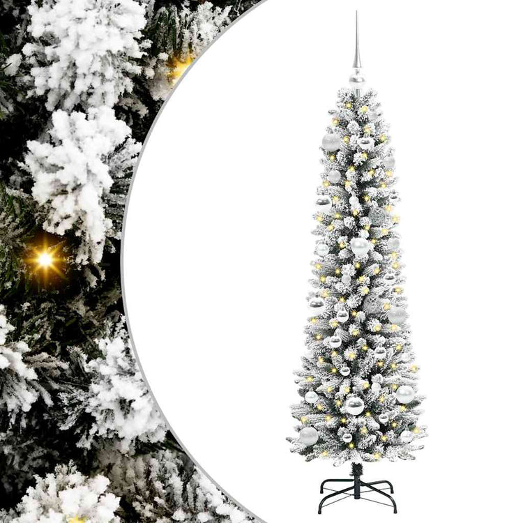 Künstlicher Weihnachtsbaum von Vidaxx mit 150 LEDs, weiß, 150 cm, PVC und Metall und Kunststoff