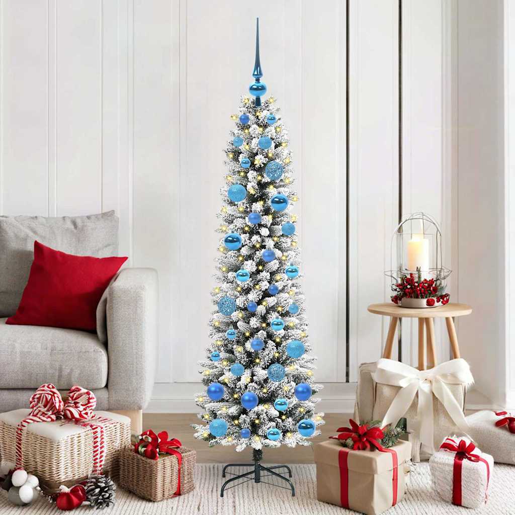 Künstlicher Weihnachtsbaum von Vidaxx mit 150 LEDs, weiß, 150 cm, PVC und Metall und Kunststoff