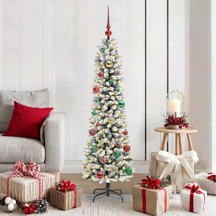 Künstlicher Weihnachtsbaum von Vidaxx mit 150 LEDs, weiß, 150 cm, PVC und Metall und Kunststoff