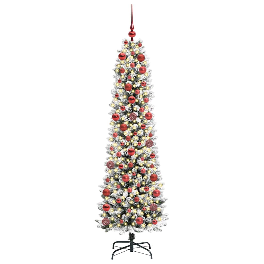 Künstlicher Weihnachtsbaum von Vidaxx mit 300 LEDs, weiß, 180 cm, PVC und Metall und Kunststoff