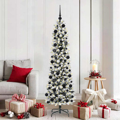 Künstlicher Weihnachtsbaum von Vidaxx mit 300 LEDs, weiß, 180 cm, PVC und Metall und Kunststoff