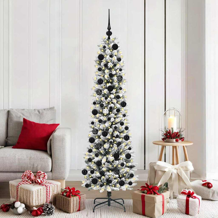 Künstlicher Weihnachtsbaum von Vidaxx mit 300 LEDs, weiß, 180 cm, PVC und Metall und Kunststoff