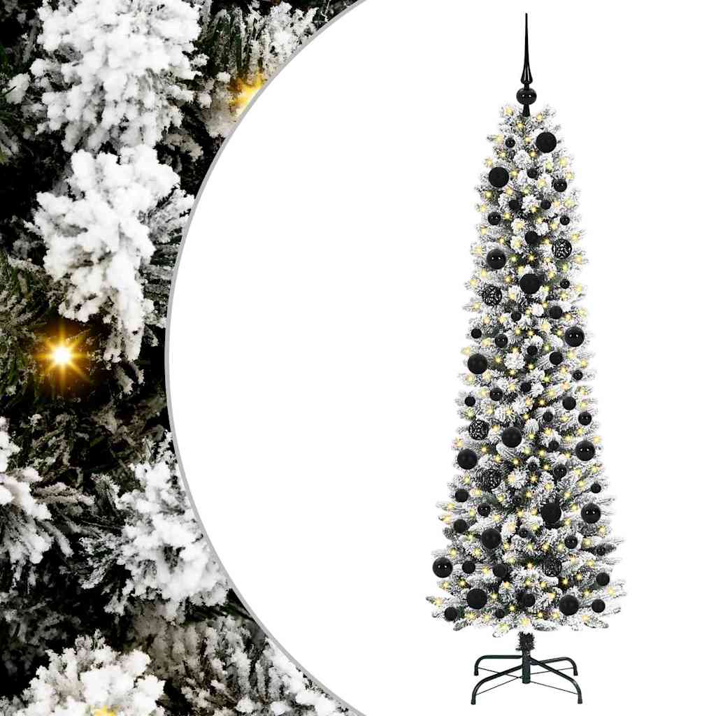 Künstlicher Weihnachtsbaum von Vidaxx mit 300 LEDs, weiß, 180 cm, PVC und Metall und Kunststoff